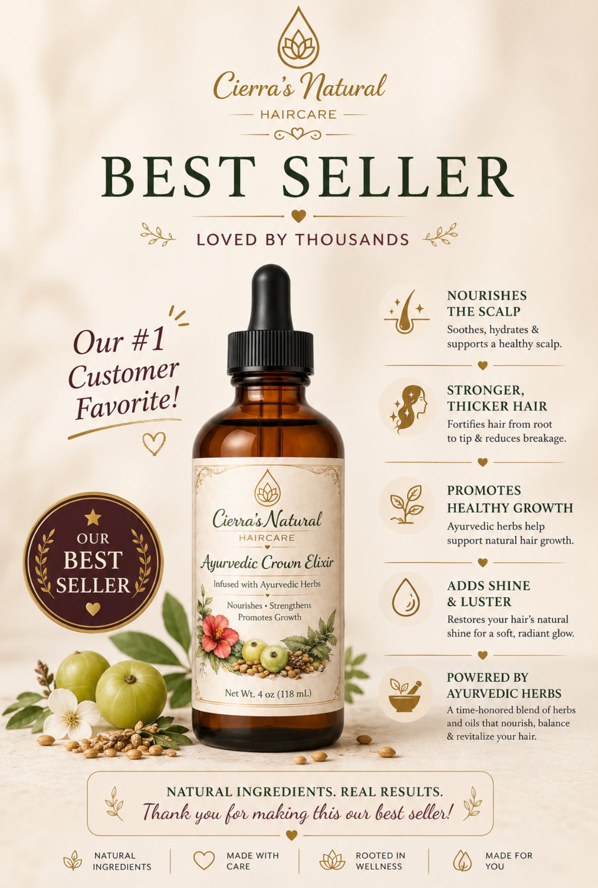Ayurvedic Crown Elixir Hair Oil
