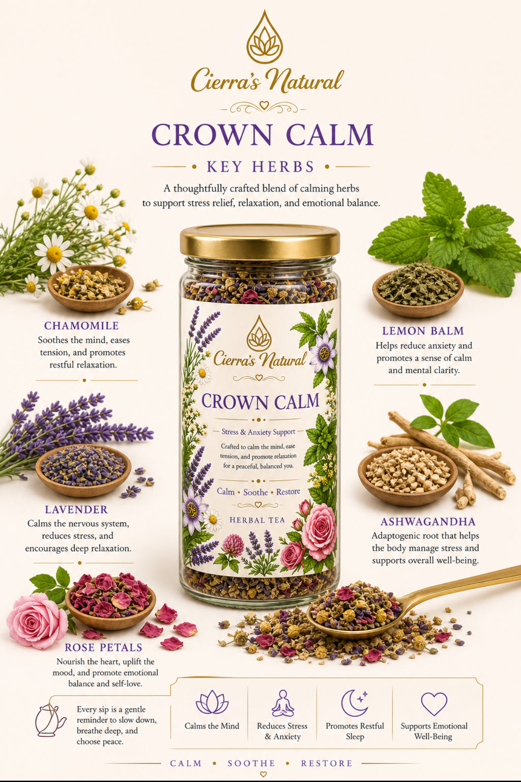 Crown Calm Herbal Tea