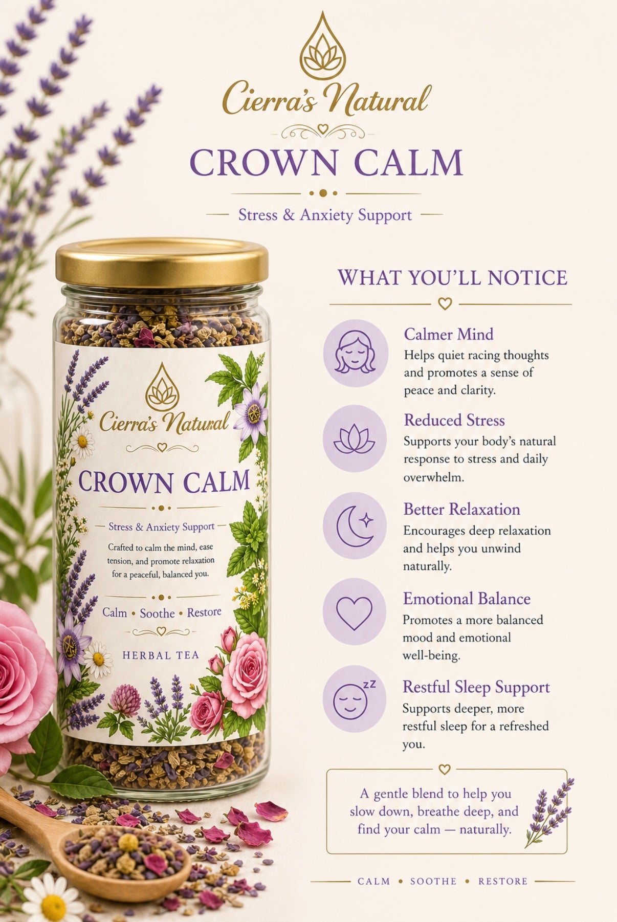 Crown Calm Herbal Tea