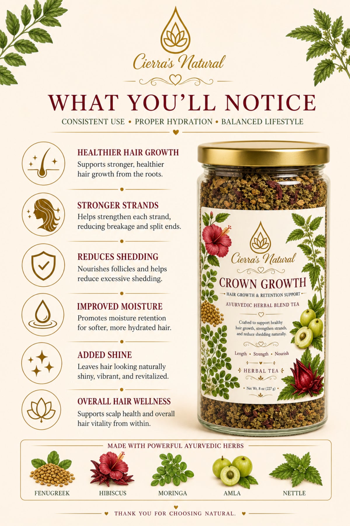 Crown Growth Herbal Tea